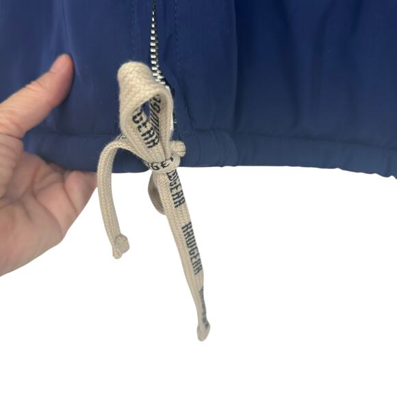 NEW Rawgear Navy Hooded Front Zipped Puffer Vest Sz Medium - Picture 3 of 8